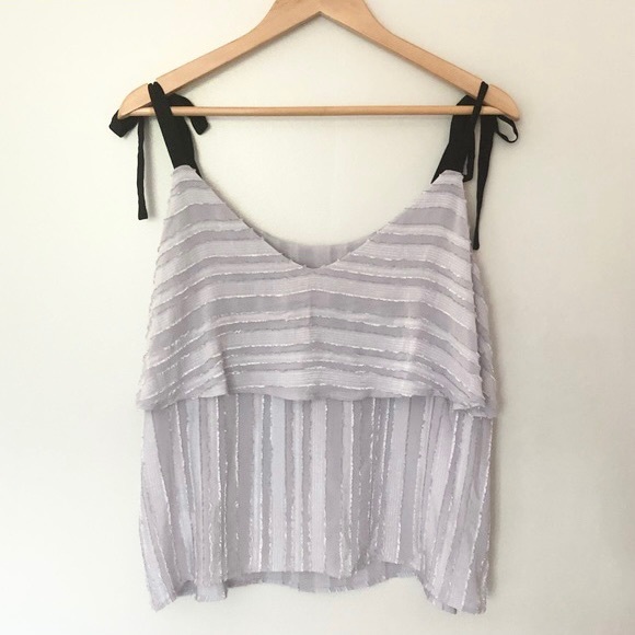 NWT Elodie Lilac and Silver Tank - Picture 2 of 12